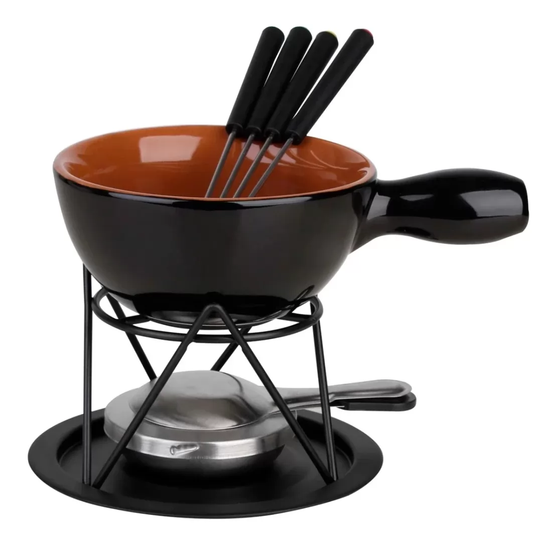 Aparelho de fondue para queijo em cerâmica 9 peças 