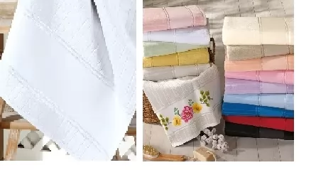 Toalha de Banho para Bordar Ponto Russo Aveludada  400g/m² 